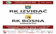 Sarajevska Bosna u subotu gostuje u Ljubuškom, rukometašice gostuju u Zavidovićima