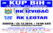 U subotu Izviđač protiv Leotara u 1/8 finala KUP-a BiH
