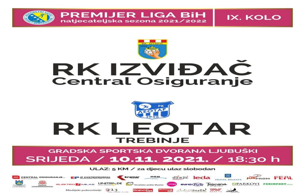 U srijedu stiže Leotar, hit momčad ovogodišnjeg prvenstva