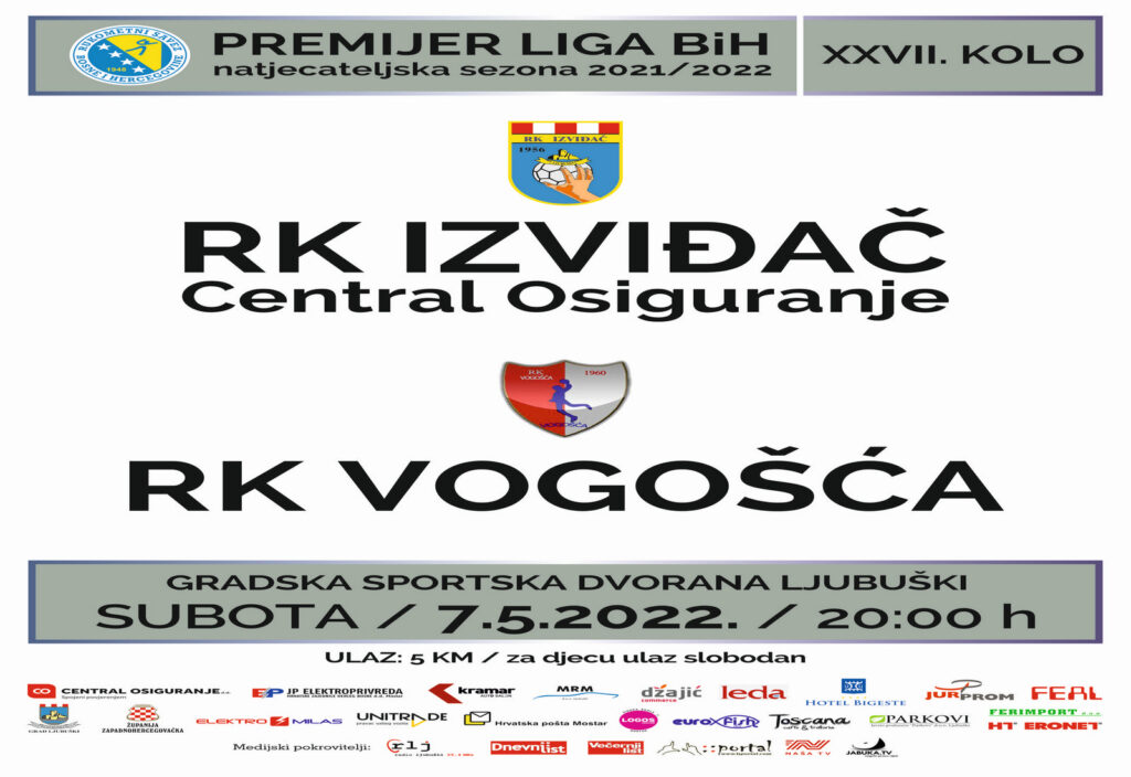 U subotu u Grdsku športsku dvoranu stiže momčad Vogošće