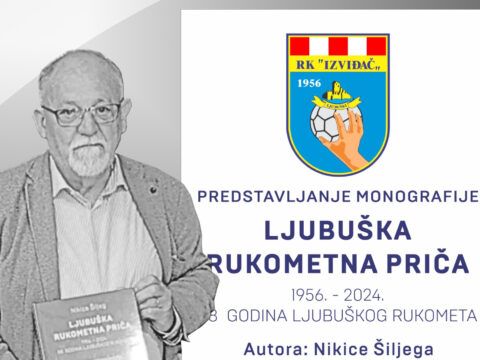 U petak prestavljanje monografije „Ljubuška rukometna priča“, autora Nikice Šiljega