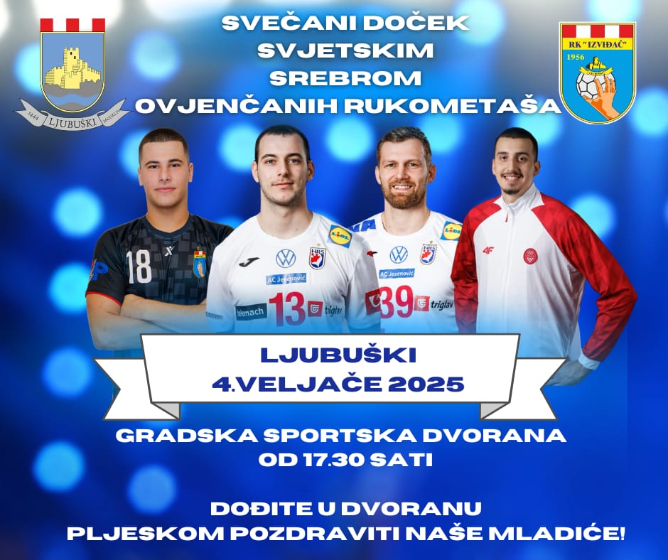Svečani doček svjetskim srebrom ovjenčanih rukometaša