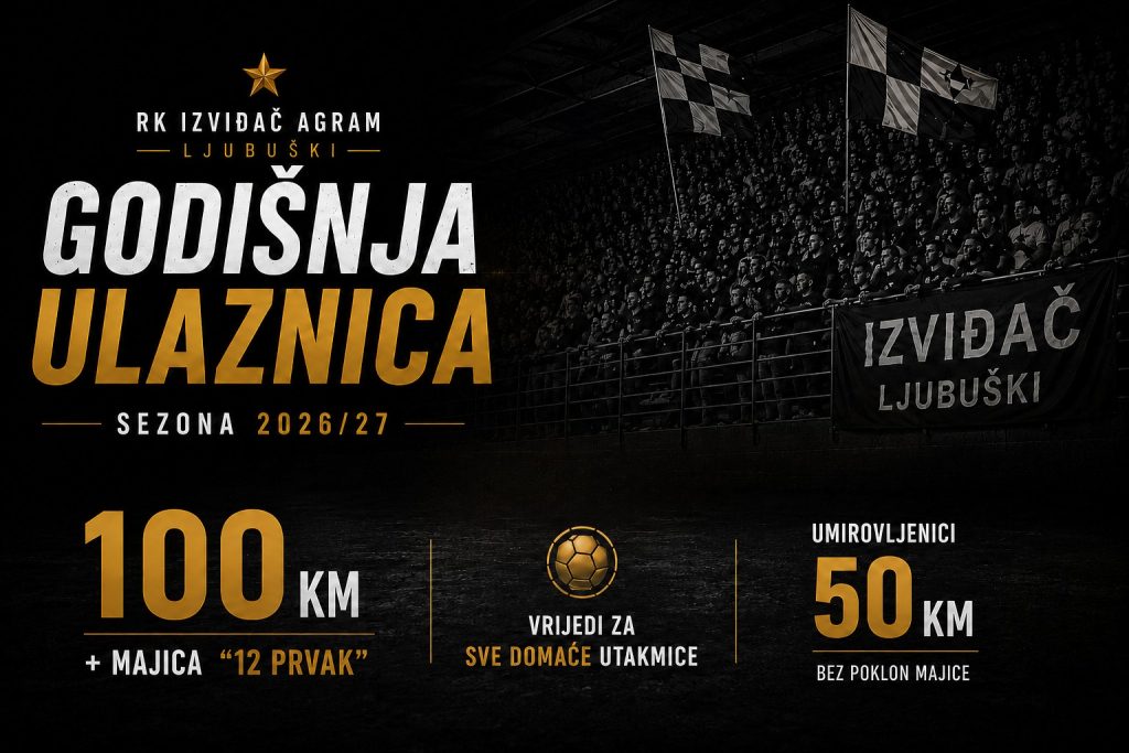 Godišnje ulaznice za sezonu 2026/27 – budite uz Skaute cijelu sezonu!