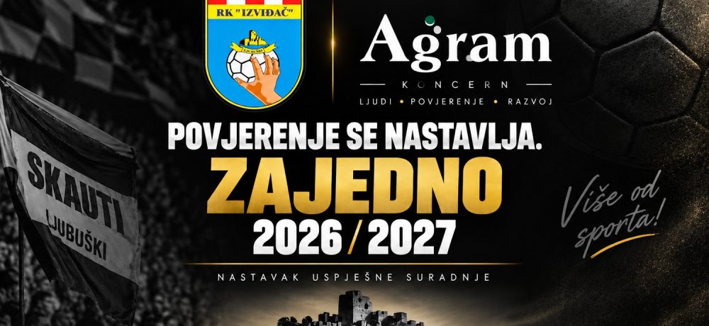 POVJERENJE SE NASTAVLJA – KONCERN AGRAM I DALJE GENERALNI SPONZOR RK IZVIĐAČ AGRAM