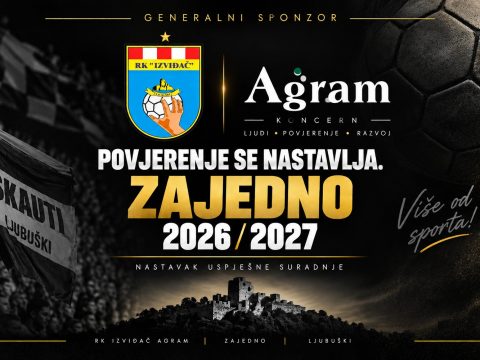 POVJERENJE SE NASTAVLJA – KONCERN AGRAM I DALJE GENERALNI SPONZOR RK IZVIĐAČ AGRAM